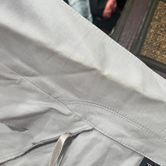 Topshop Light Gray Women's Coat- some staining on collar see pics - Picture 9 of 9